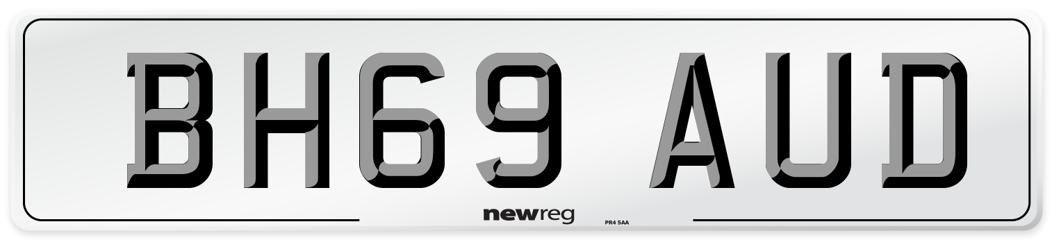 BH69 AUD Number Plate from New Reg